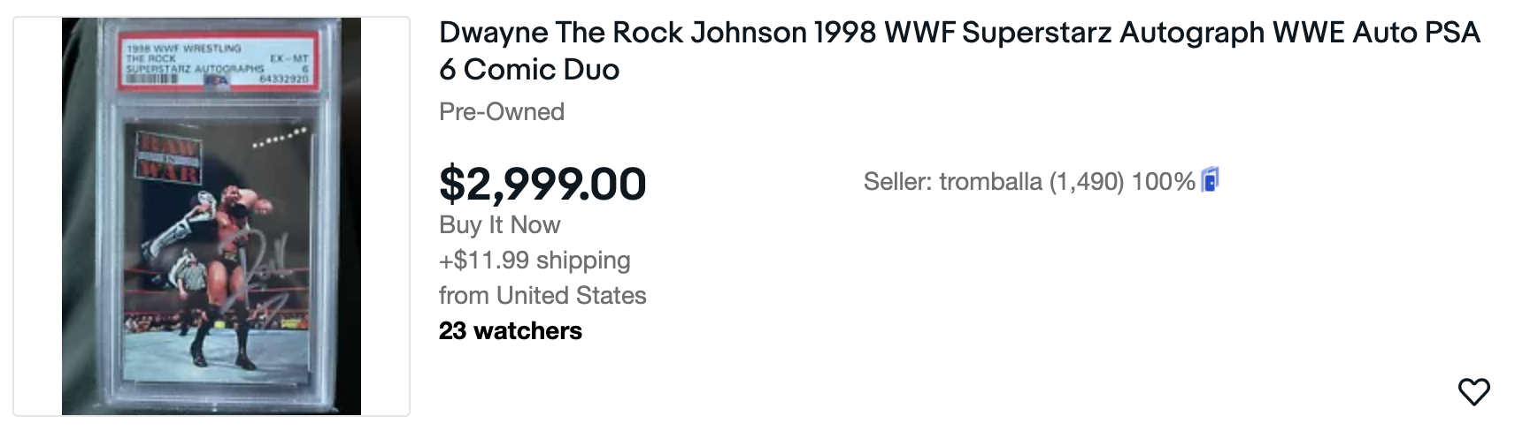 Dwayne The Rock Johnson Featured Listing