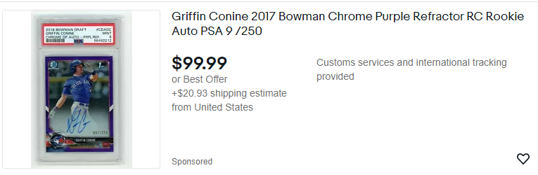Griffin Conine Sponsored Listing