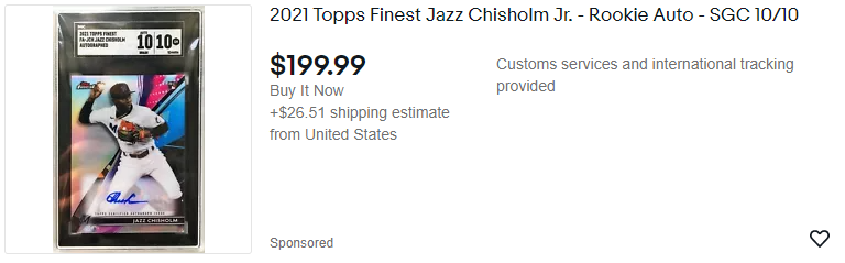 Jazz Chisholm Jr Sponsored Listing