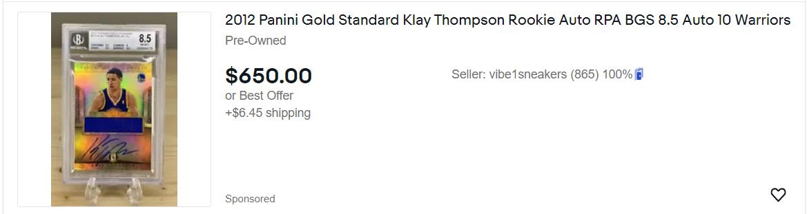 Klay Thompson Featured Listing