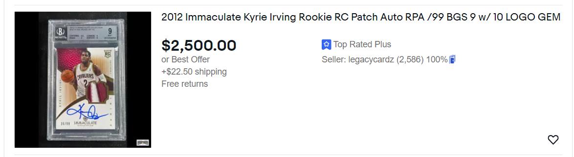 Kyrie Irving Featured Listing