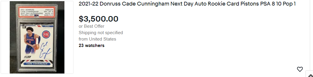 Cade Cunningham Featured Listing