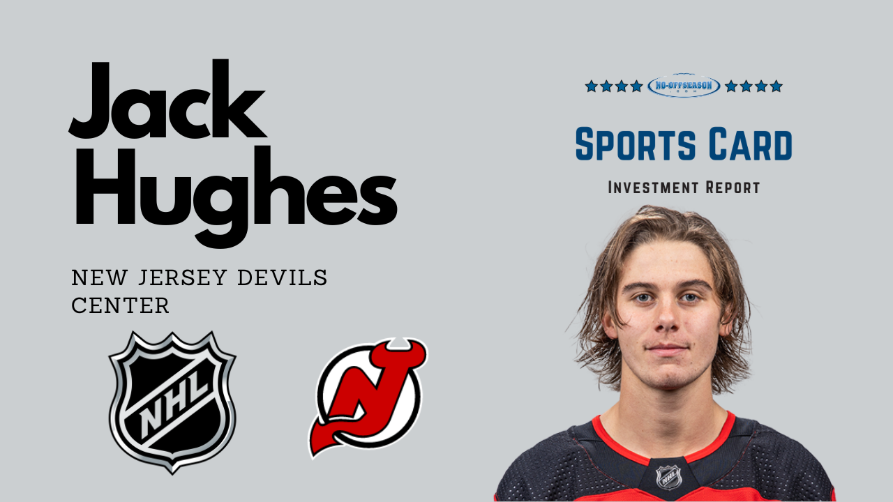 Jack Hughes Sports Card Investment Report Player Graphics