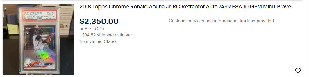 Ronald Acuna Jr Feature Listing