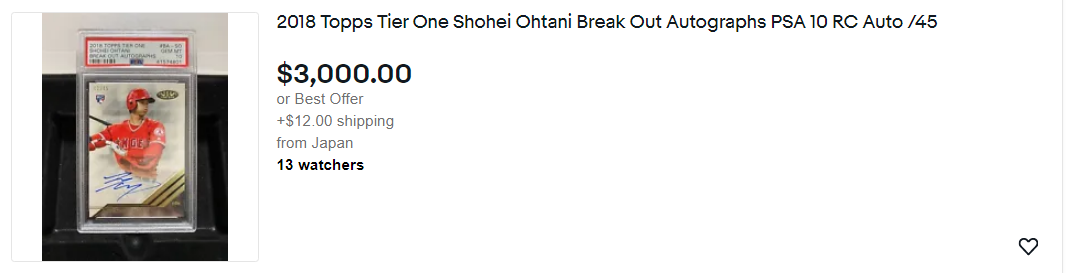 Shohei Ohtani Feature Listing
