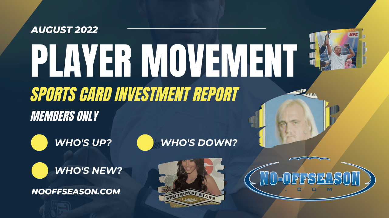 August Members-Only Sports Card Investment Report Rankings Movement