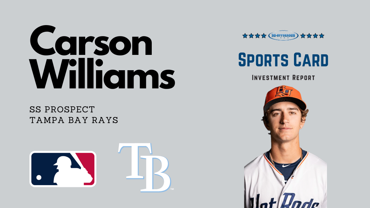 Carson Williams Sports Card Investment Report Graphic