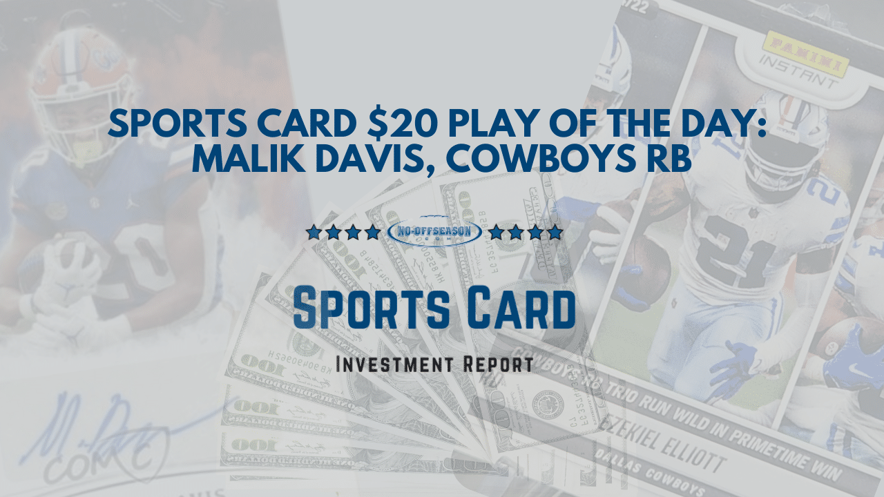 Sports Card $20 Play Of The Day Malik Davis, Cowboys RB