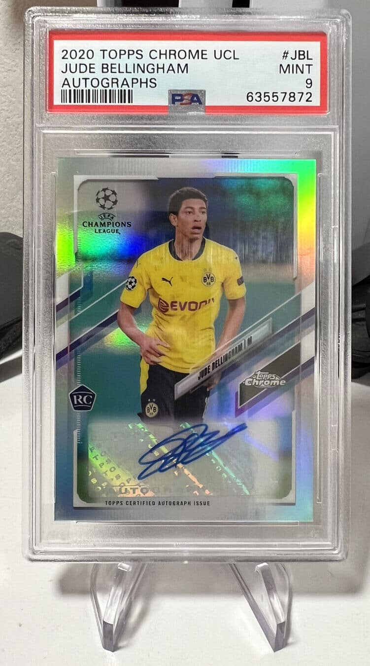 2020-21 TOPPS CHROME UCL JUDE BELLINGHAM ROOKIE AUTO