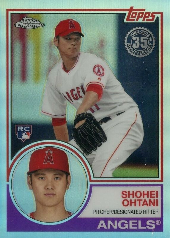 Shohei Ohtani 2018 Topps Chrome 1983 Topps