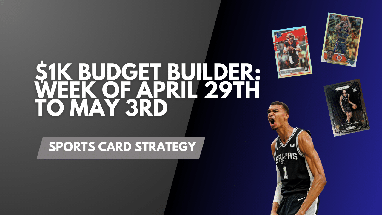 $1k Budget Builder: Week of April 29th to May 3rd