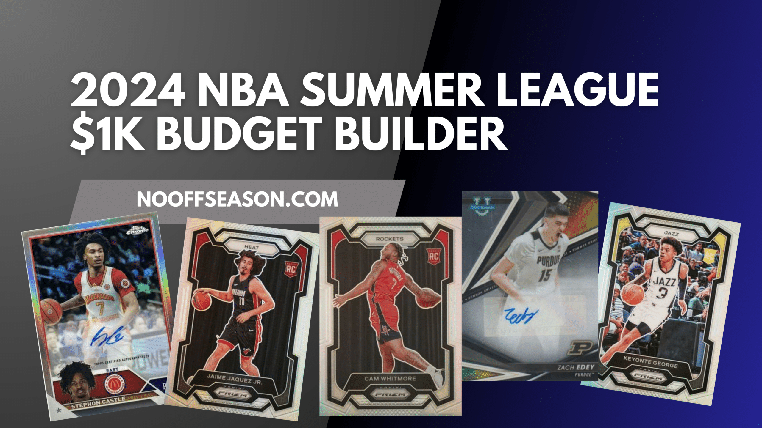 How To Profit On The NBA Summer League $1k Sports Card Budget Builder - May 14, 2024
