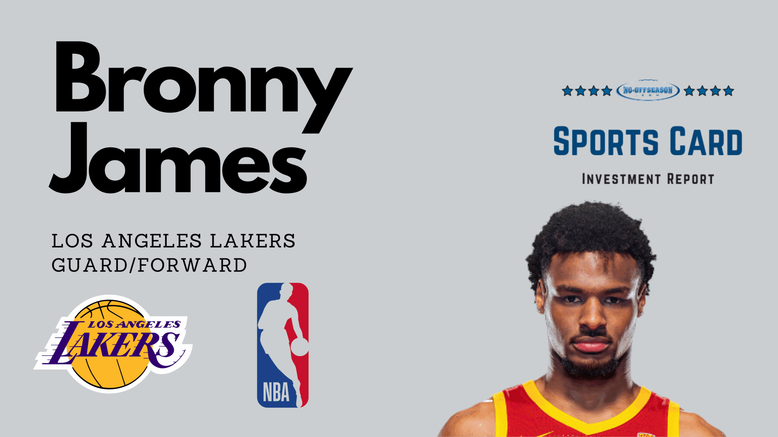 Bronny James Lakers Investment Report Player Graphics Bronny James Lakers Investment Report Player Graphics